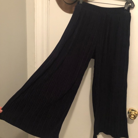 Saks Fifth Avenue Pants & Jumpsuits Saks Fifth Avenue Wide Leg Navy